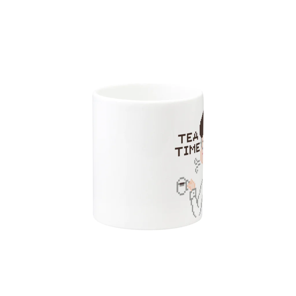 まちゅこの放浪店の代理くんのTeaTime Mug :other side of the handle