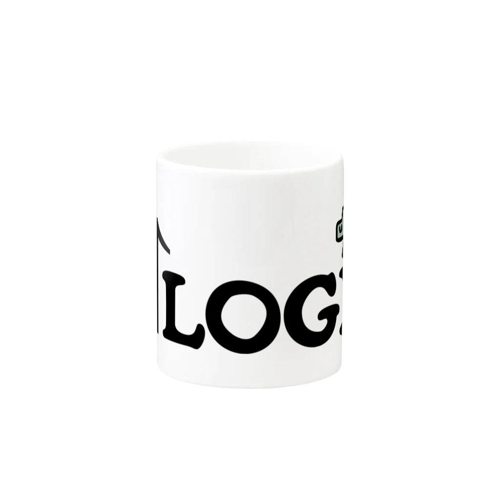 e↑LOGICのDOG マグカップ Mug :other side of the handle