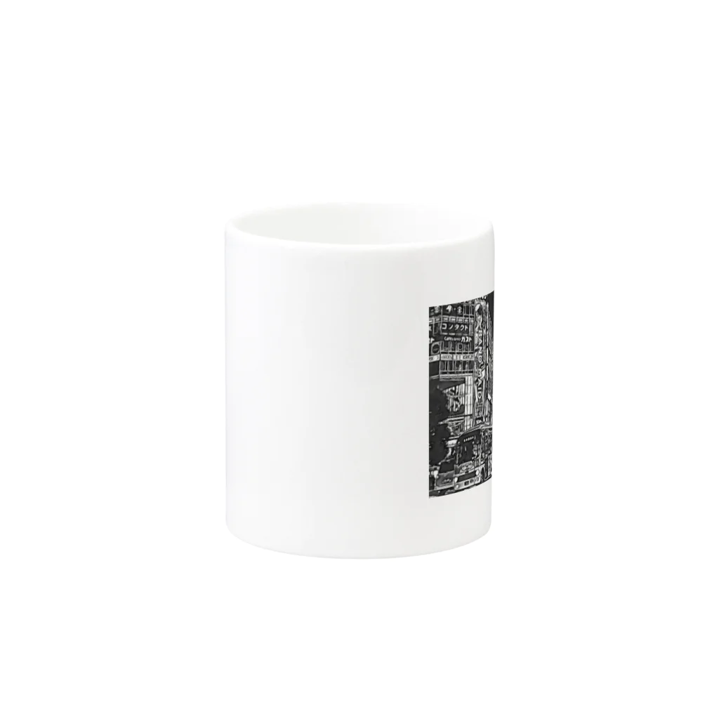 D-Shopのモノクロ東京 Mug :other side of the handle