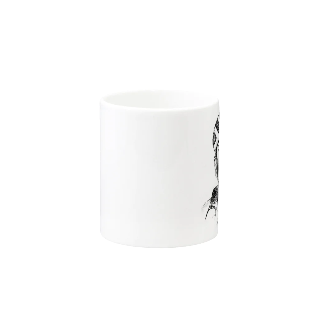 コズミックデザインのロードレーサー Mug :other side of the handle