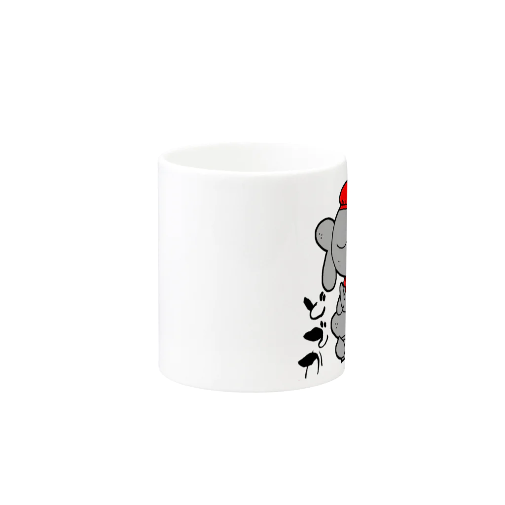 POISONCHARM電脳露店2号のどでかじそうさま Mug :other side of the handle