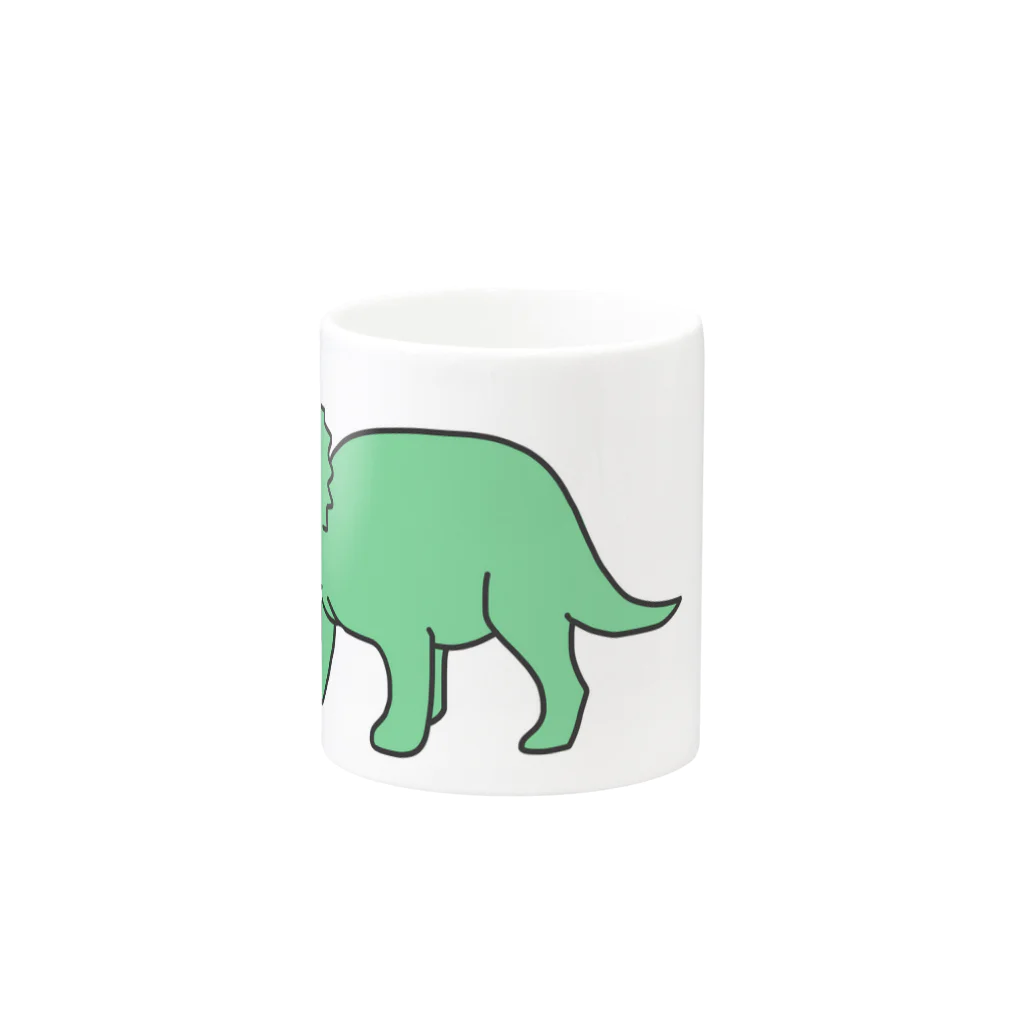 Kamochiのトリケラトプス Mug :other side of the handle