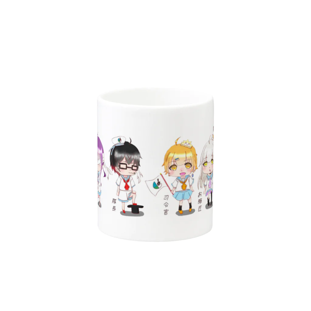 トゲカンパニーの夏バージョン 全員集合！ Mug :other side of the handle