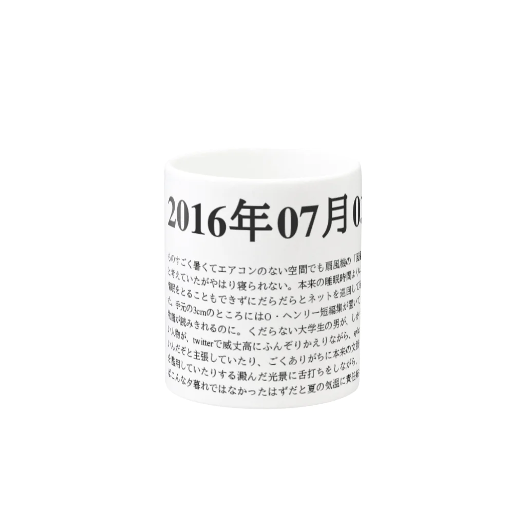 誰かが書いた日記の2016年07月3日18時31分 Mug :other side of the handle