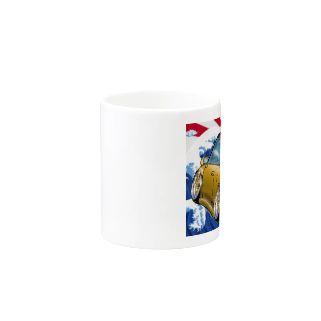 USAcafeティンカーベルのクレープやさんのサクラベースと愉快な仲間たち Mug :other side of the handle