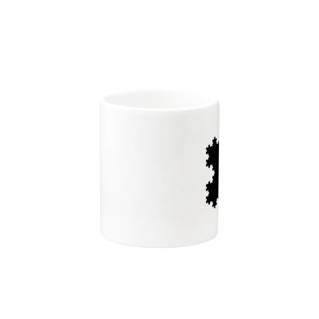 FRACTAL / フラクタルのFractal Koch Snowflake Mug :other side of the handle