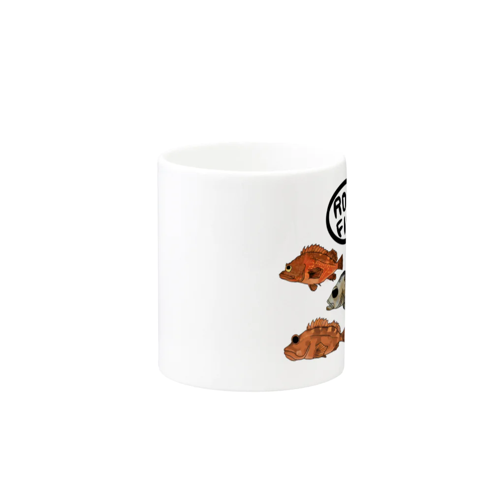 snaggedgorillaのrockfish Mug :other side of the handle