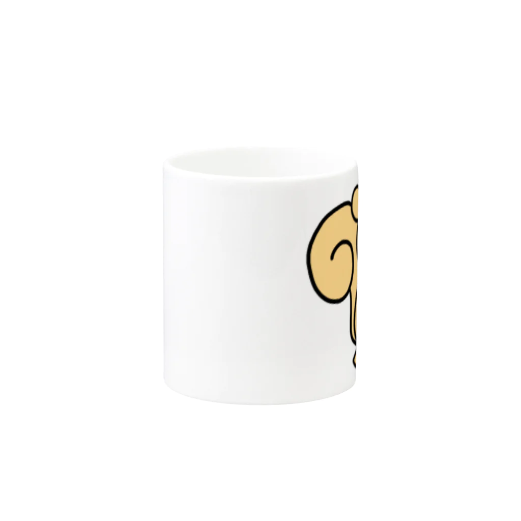 いろんなもの屋さんの森のリスくん Mug :other side of the handle