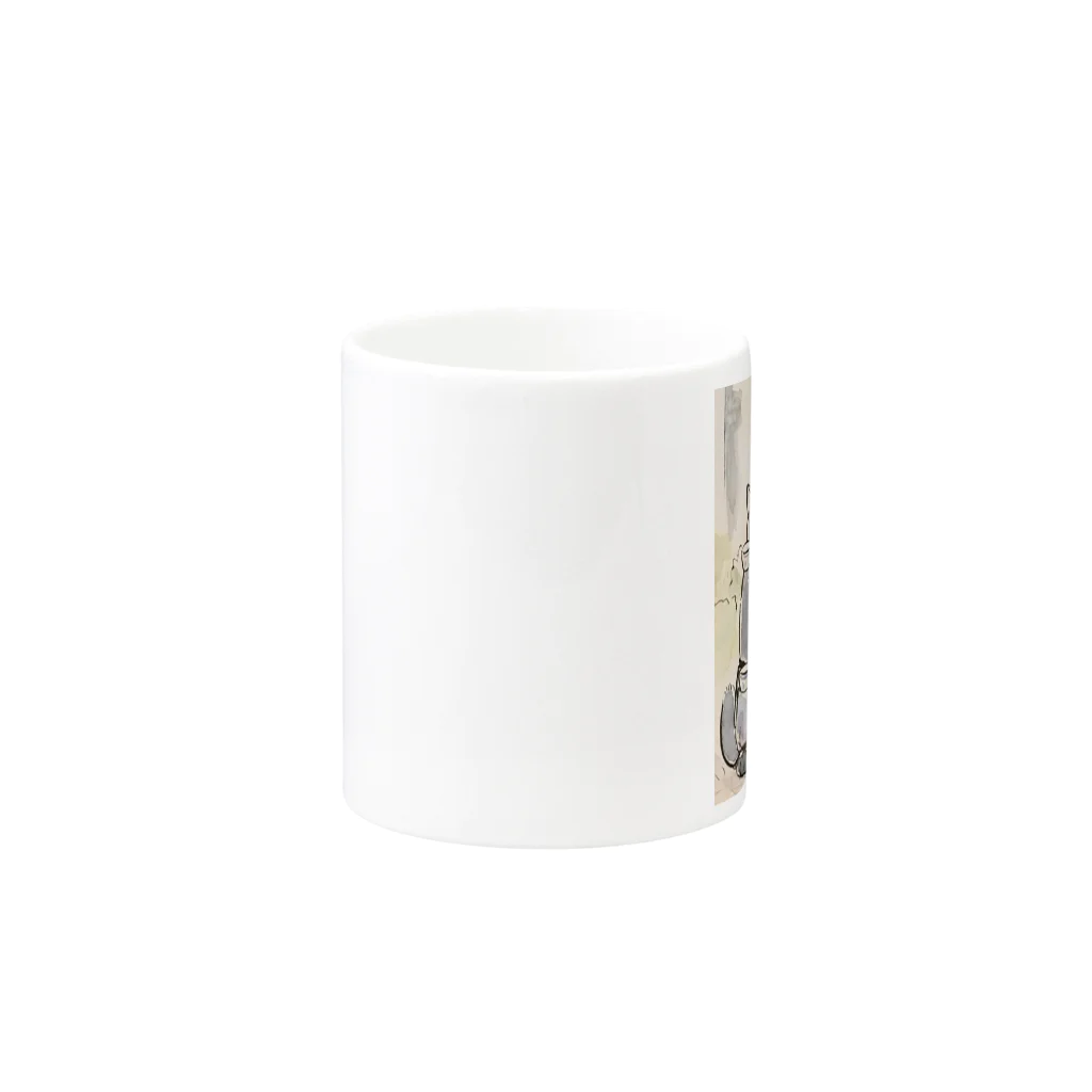 café Mo.freeのMug :other side of the handle