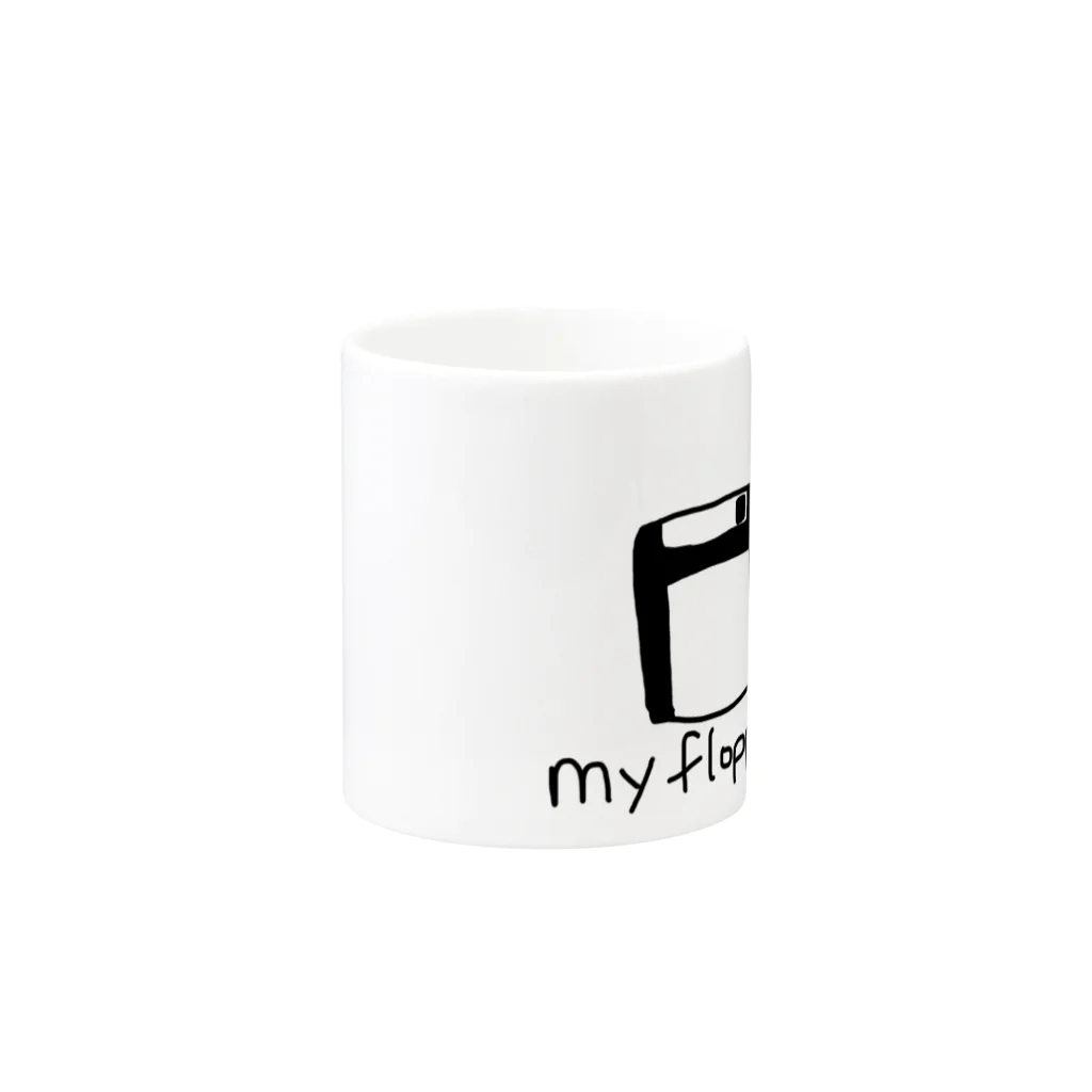 ym303bass オフィシャルショップのフロッピーディスク　2TB Mug :other side of the handle