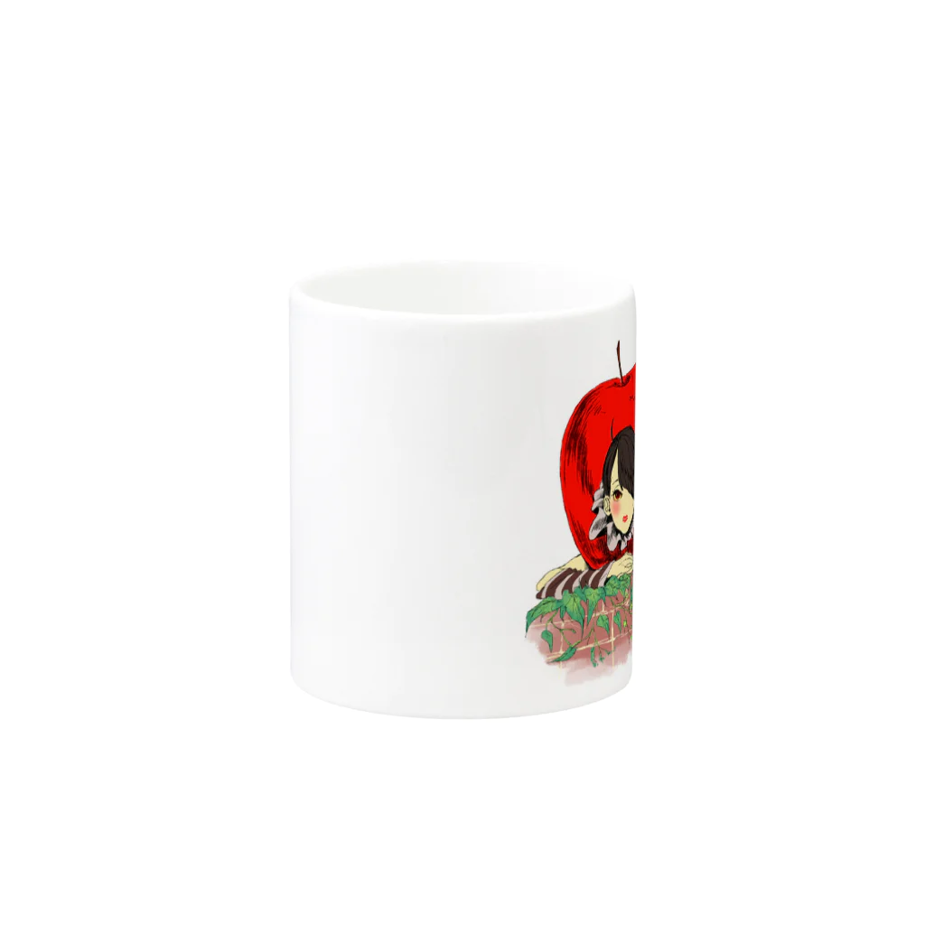 fuwaのAPPLE GIRL Mug :other side of the handle