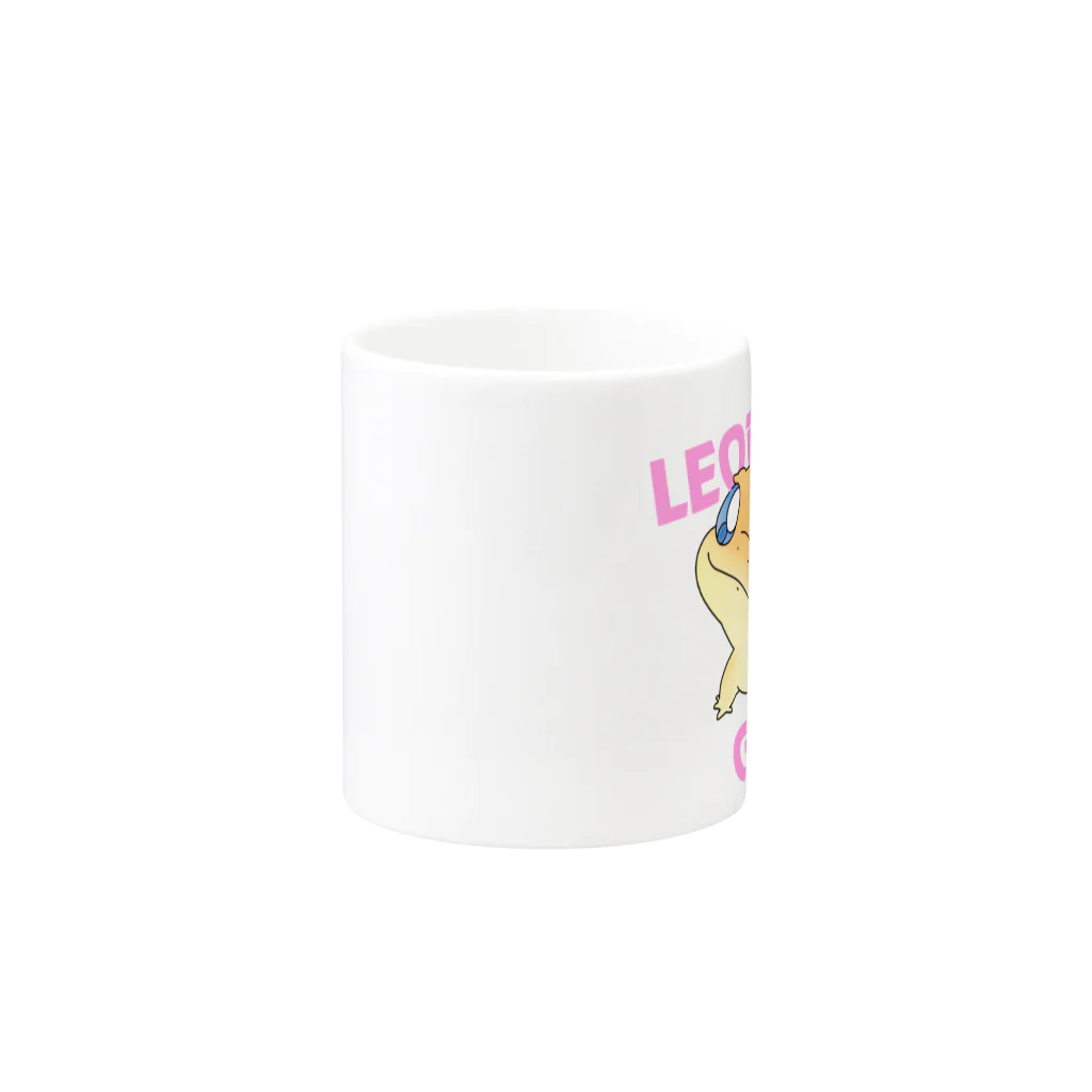 テル©️爬虫類 イラスト グッズ 【TERU★TSUN Common destiny】のレオパードゲッコー Mug :other side of the handle