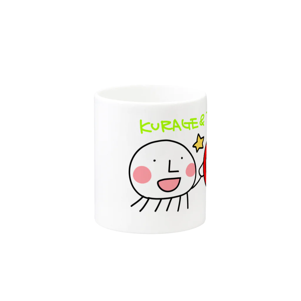 とけいくらげのとけいくらげくんととけいくん Mug :other side of the handle