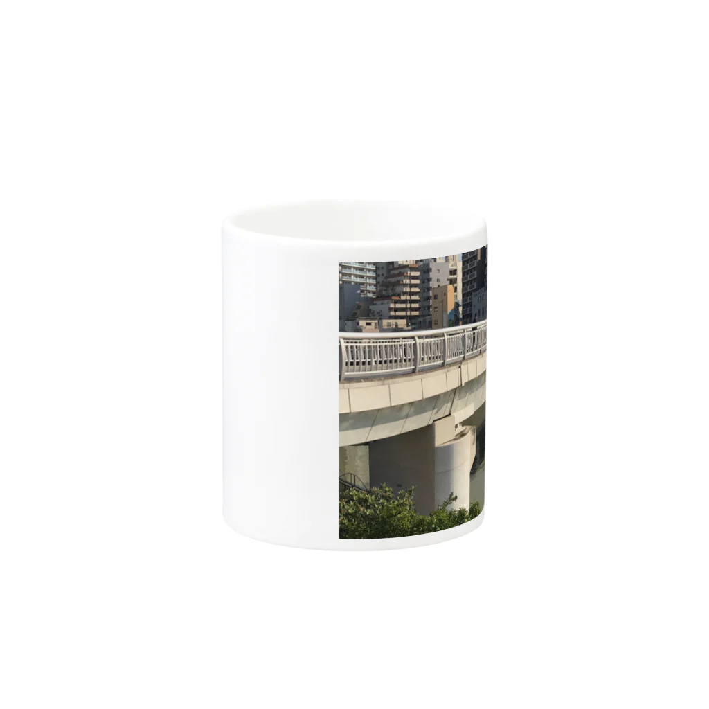 大きい犬の桜川 Mug :other side of the handle