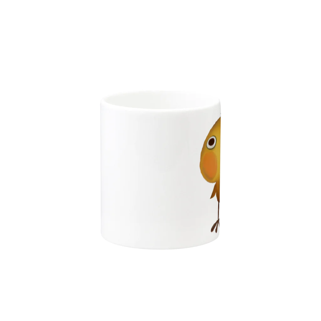 ひよ房ののびのびヒヨコ🐤ハッピー🎵 Mug :other side of the handle