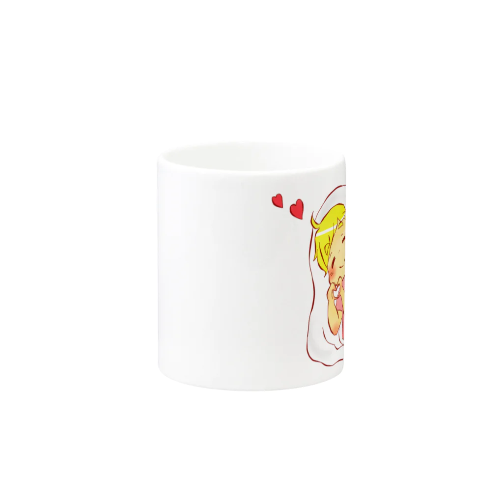 やす田のやぁちゃんのシーツぼうや Mug :other side of the handle