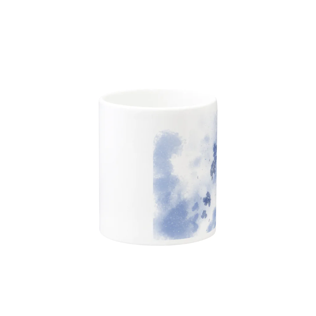 桜居春斗の彼岸の青鈍(桜) Mug :other side of the handle