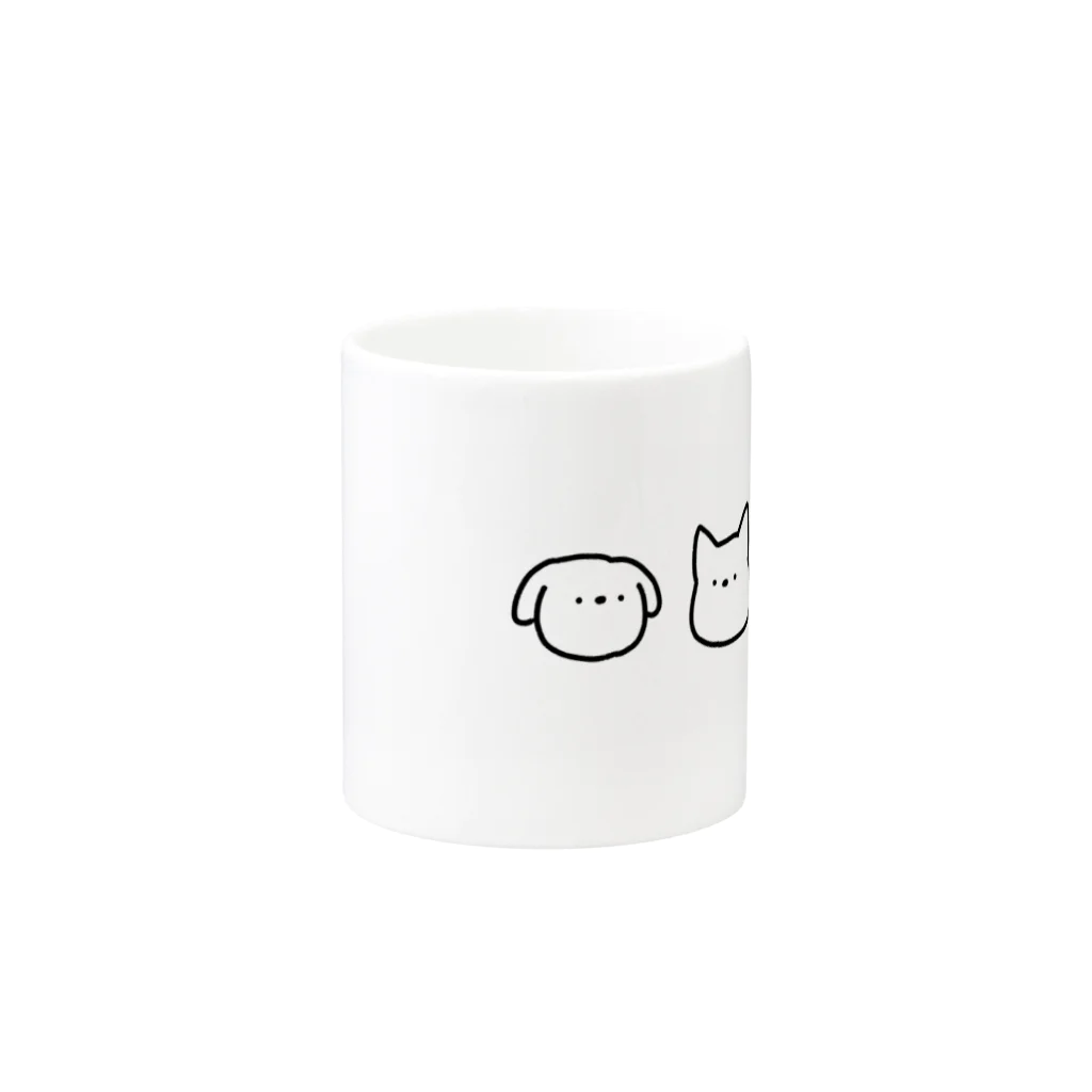 ミ　オのいぬ Mug :other side of the handle