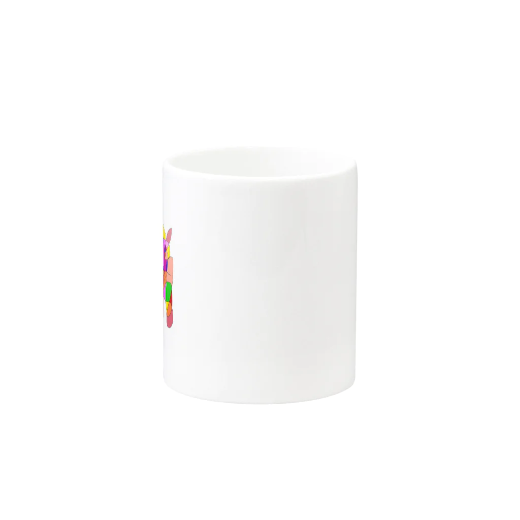 etHerのカラモジャ Mug :other side of the handle