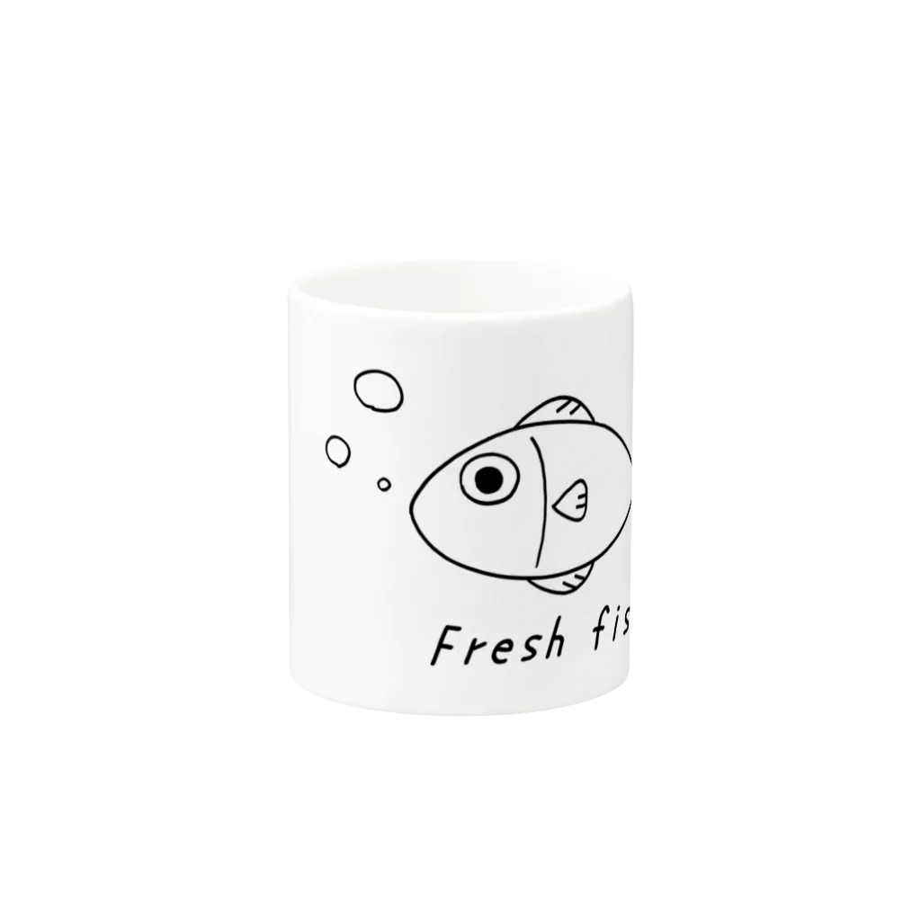 kazukiboxの新鮮な魚 Mug :other side of the handle