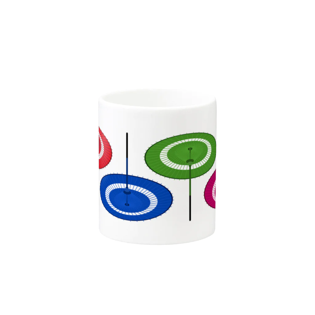 GraphicersのJapanese Parasol Mug :other side of the handle