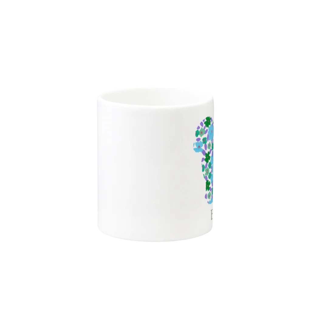 AtelierBoopの花　ピジョンフリーゼ Mug :other side of the handle