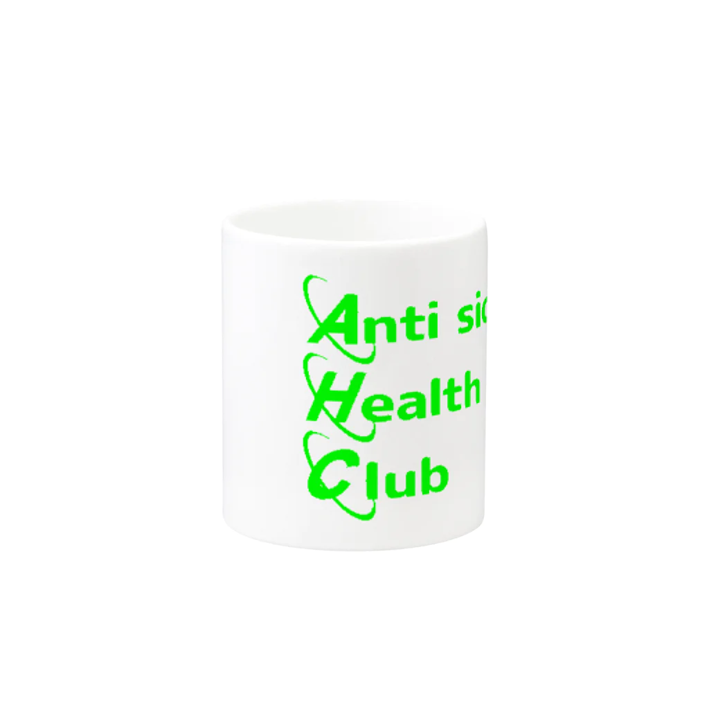 Otaku shopのCyber Anti sick health first club マグカップの取っ手の反対面