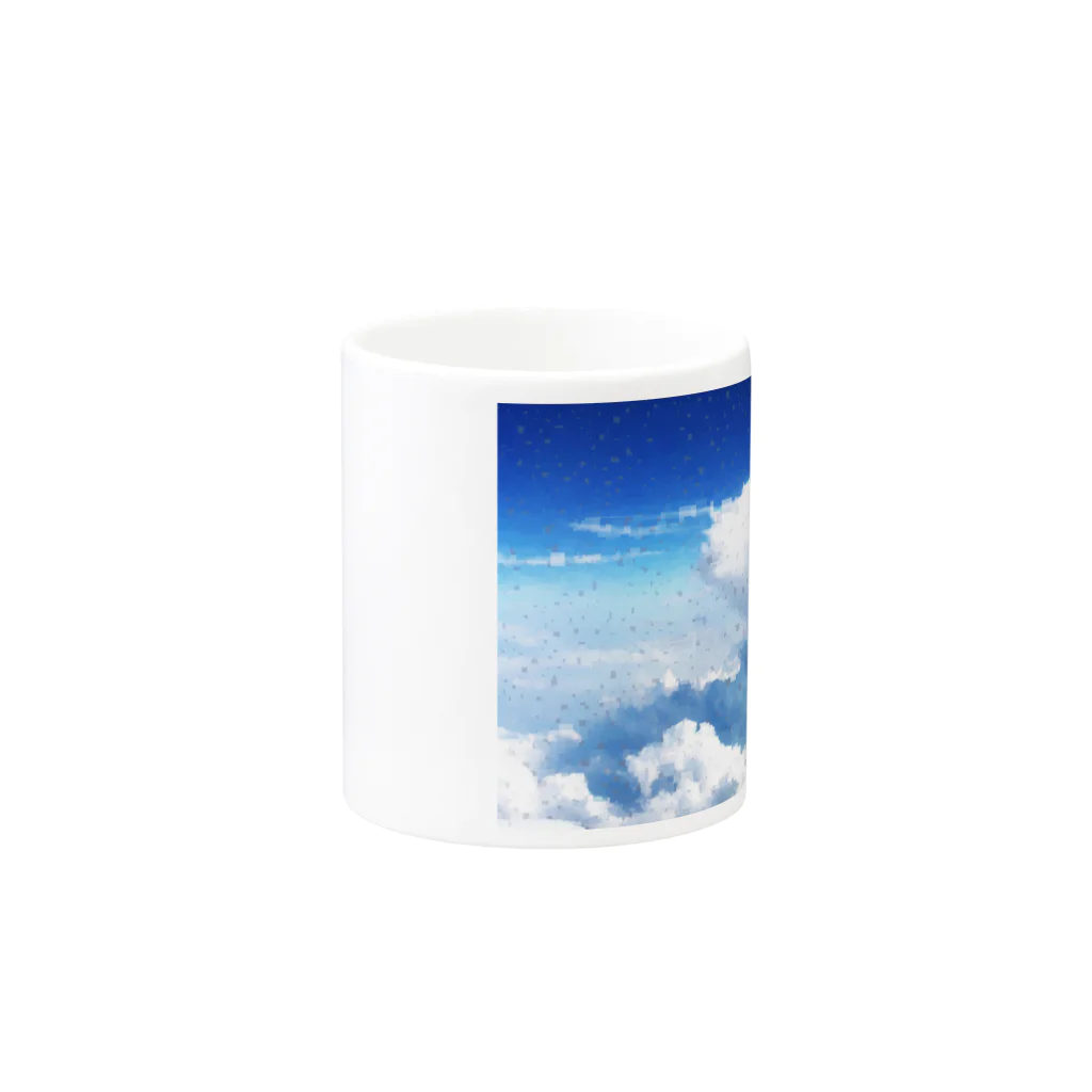 Leader_akageraの快適な空の旅デザイン　改 Mug :other side of the handle