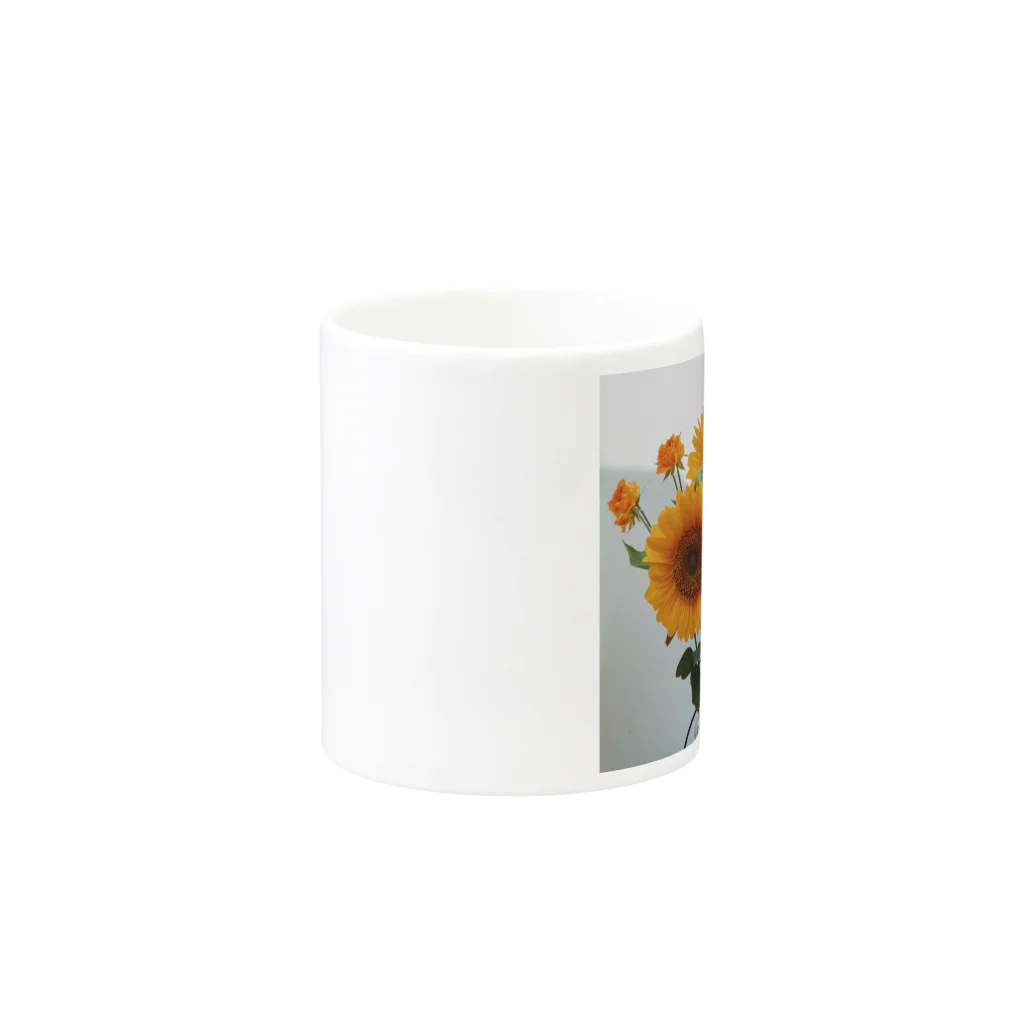 hibari no heyaのヒマワリ Mug :other side of the handle