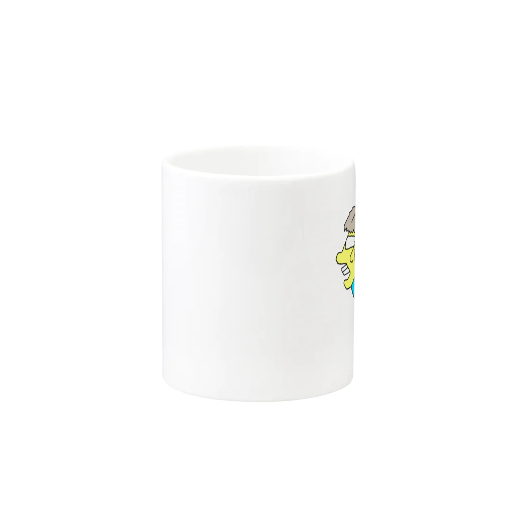 RHYTHMjackの向こう側のにしみっちゃんのとしくん Mug :other side of the handle