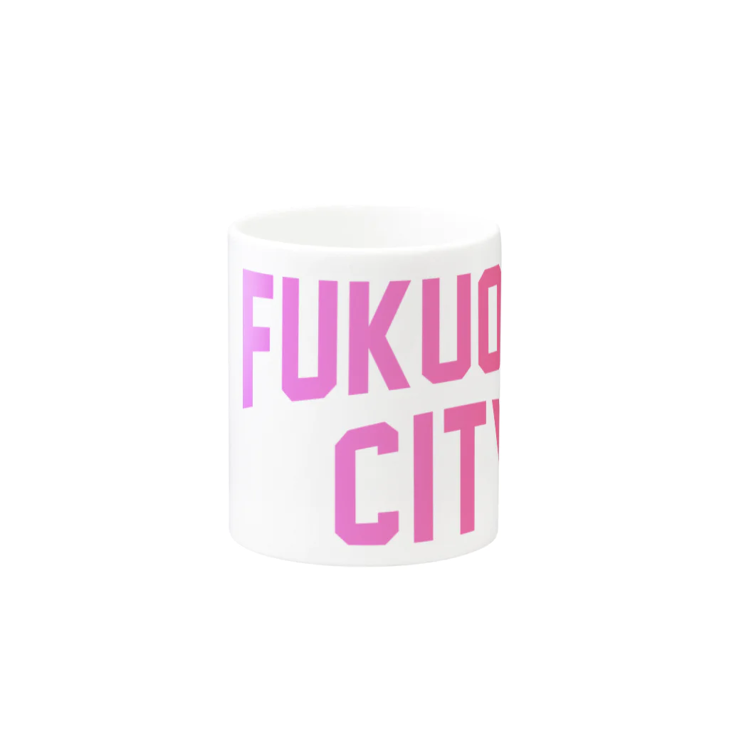 JIMOTOE Wear Local Japanの福岡市 FUKUOKA CITY Mug :other side of the handle