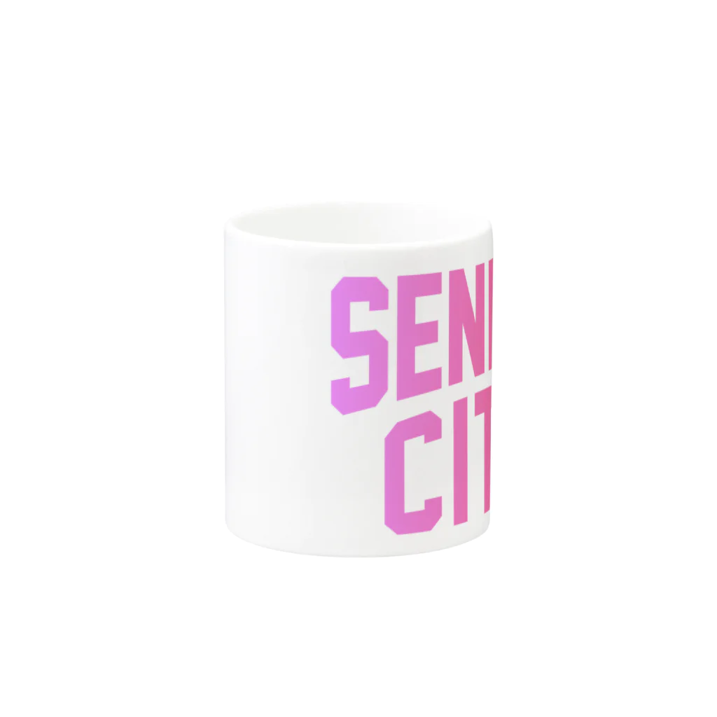 JIMOTO Wear Local Japanの仙台市 SENDAI CITY Mug :other side of the handle