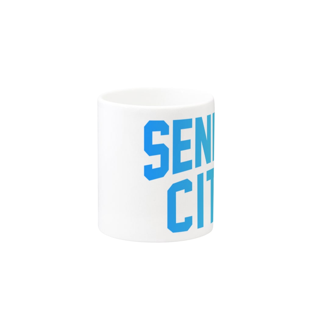 JIMOTO Wear Local Japanの仙台市 SENDAI CITY Mug :other side of the handle