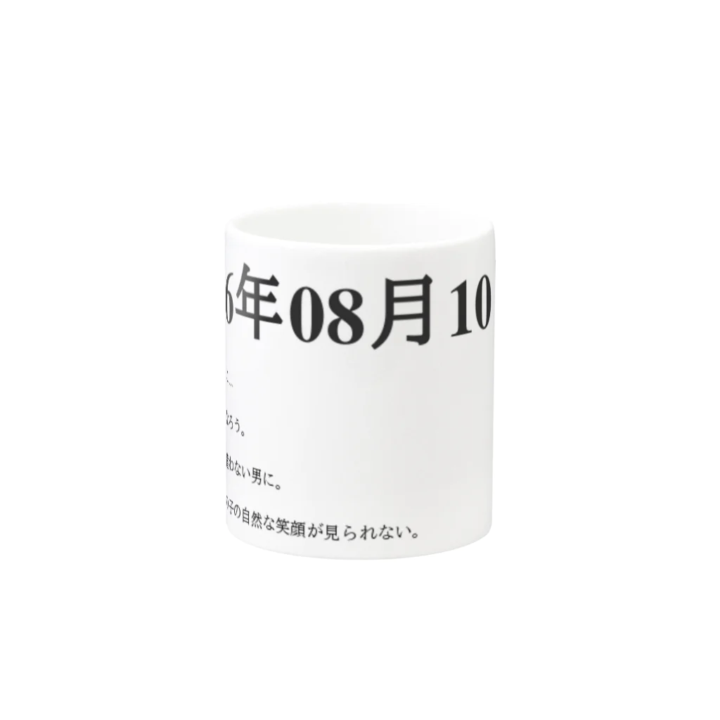 誰かが書いた日記の2016年08月10日12時43分 マグカップの取っ手の反対面