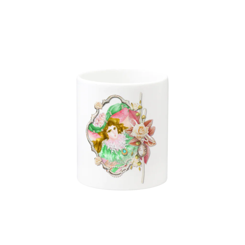 天野音色　癒し画像　healingのマディアン Mug :other side of the handle