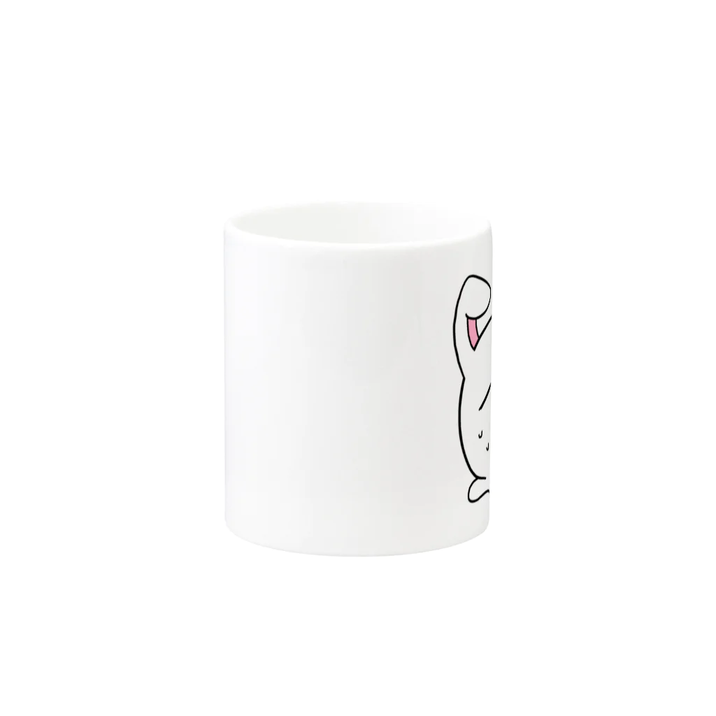 はちよんごのとけるしろうさ Mug :other side of the handle