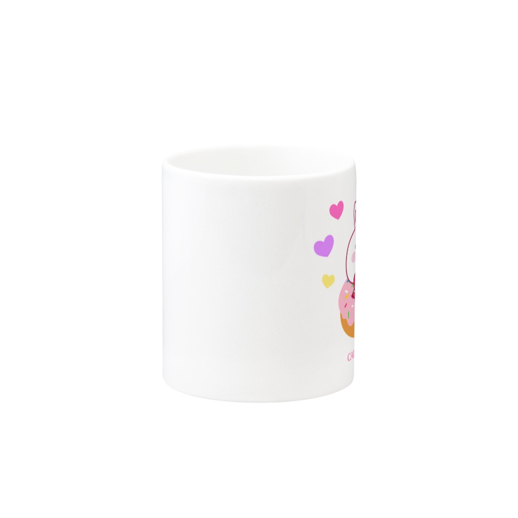 STRANGE♥CUTEのCAFE de USAGI♥donut Mug :other side of the handle