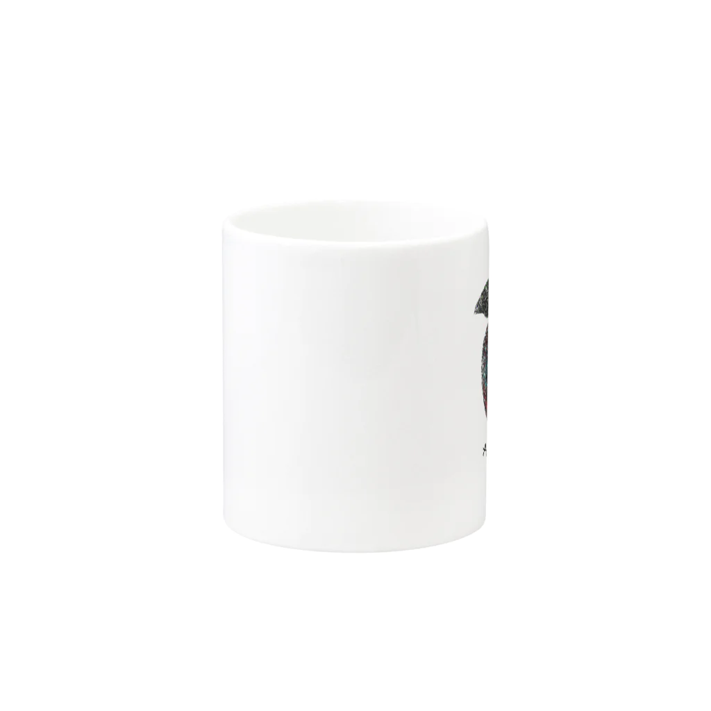 GYAOOOOO（・∀・）のApple in the future (white Background Ver) Mug :other side of the handle