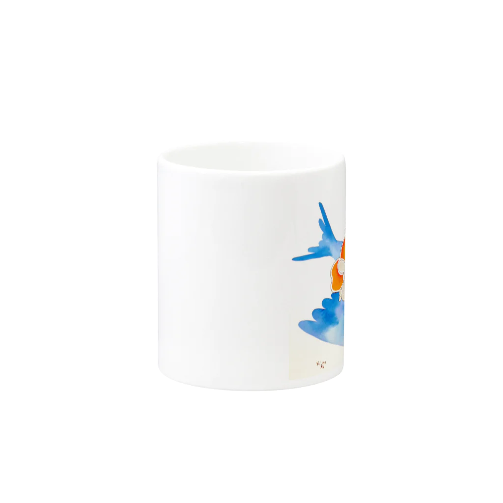 ひなの青い鳥 Mug :other side of the handle