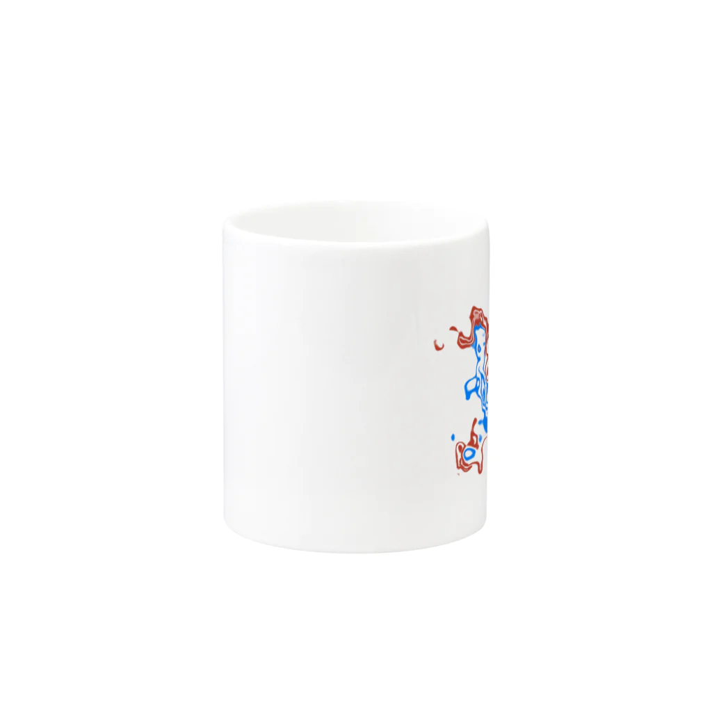 🏠やしおこうの秘密基地のMOYARU Mug :other side of the handle