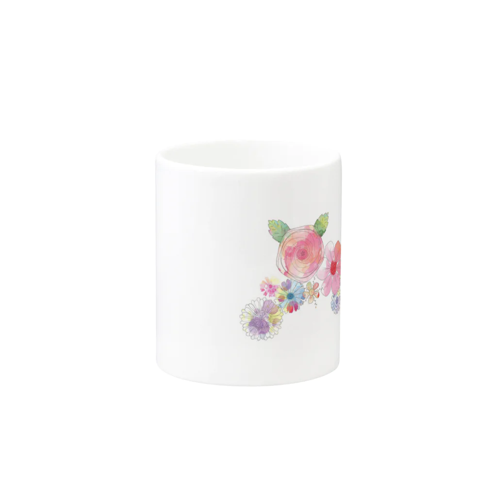 癒しと幸せの占い師・ちぃのお店の癒しの花 Mug :other side of the handle