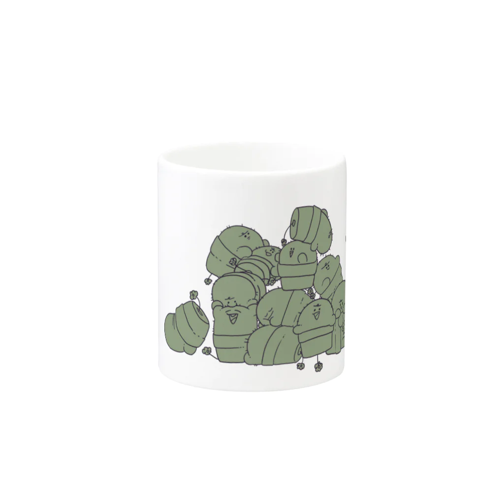 ぐちつぼのイッパイサボテン マグカップ Mug :other side of the handle