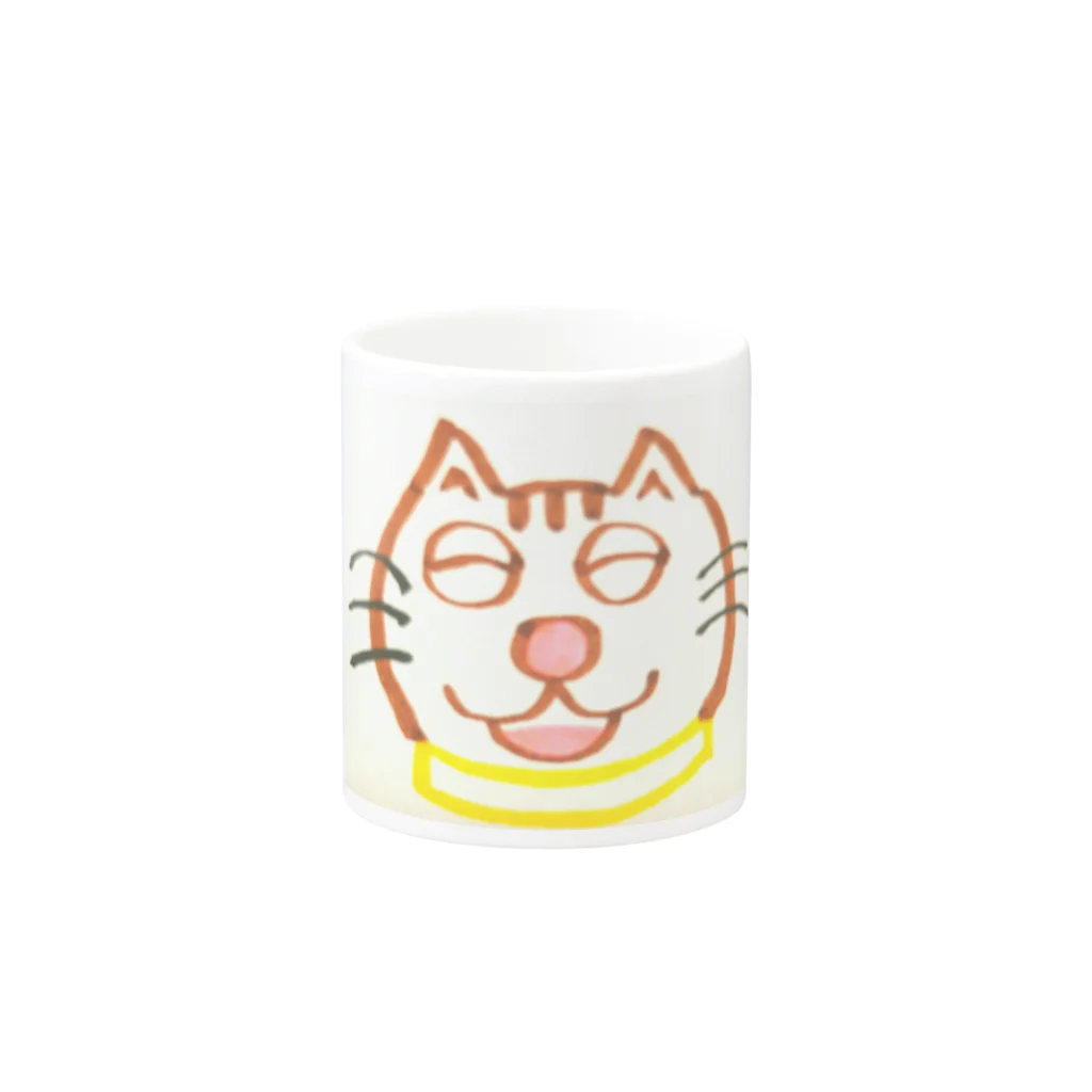 星野敬児(つぼぼ)の山本マロン(茶トラの猫) Mug :other side of the handle