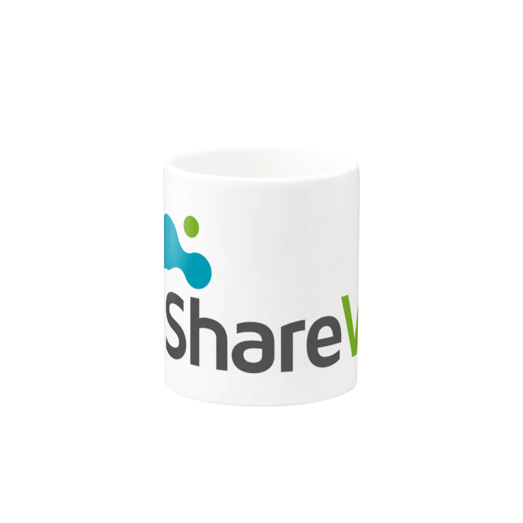 ShareWisグッズ販売のShareWisロゴ マグカップの取っ手の反対面