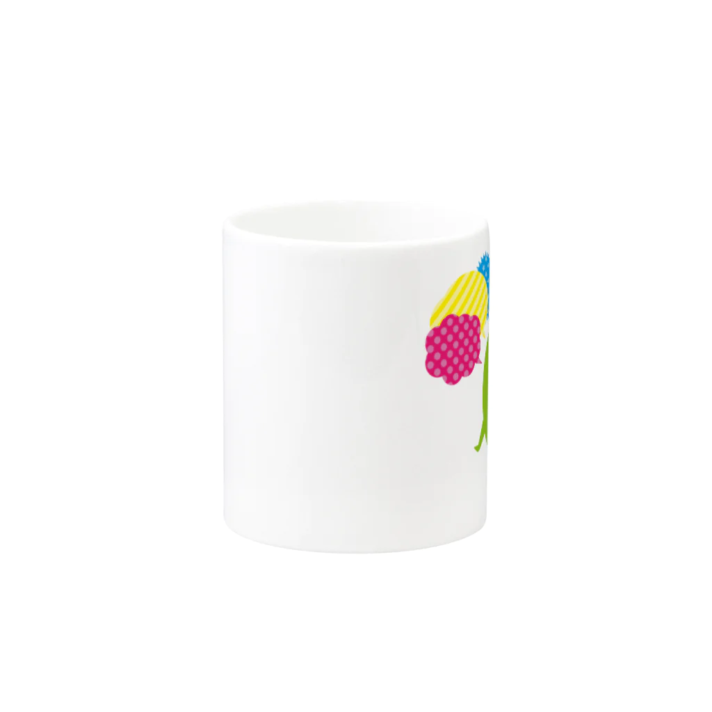 Parafamilyのmame　でんわする Mug :other side of the handle