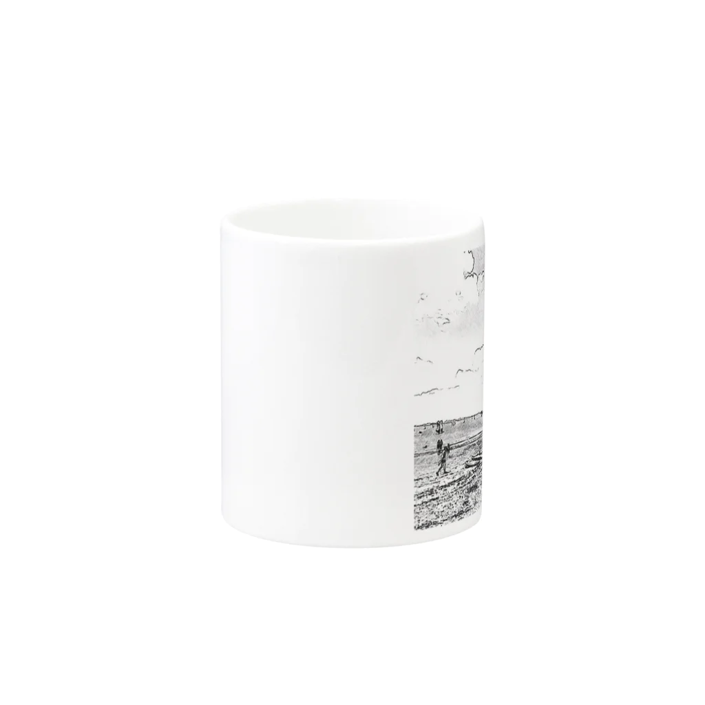 ELF-POKOの海岸 Mug :other side of the handle