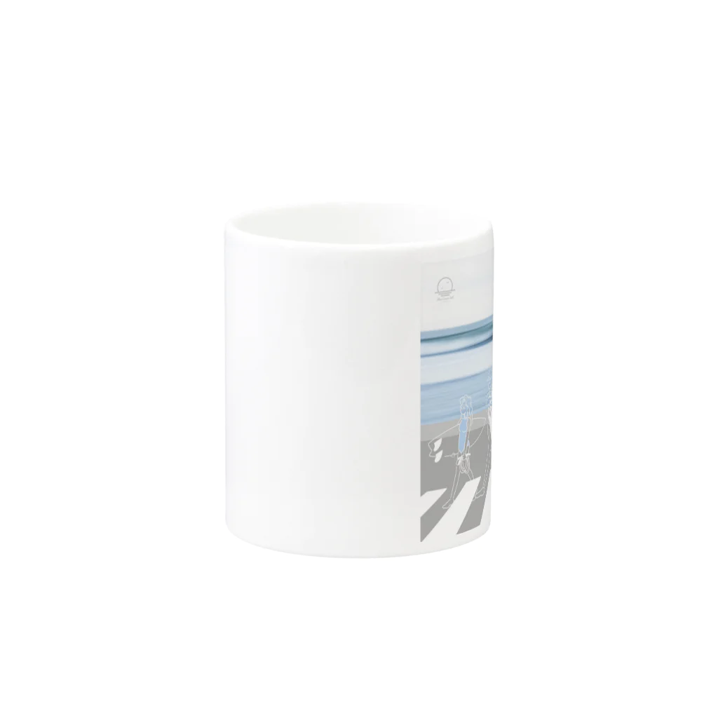 Blue Ocean Artのスウェル Mug :other side of the handle