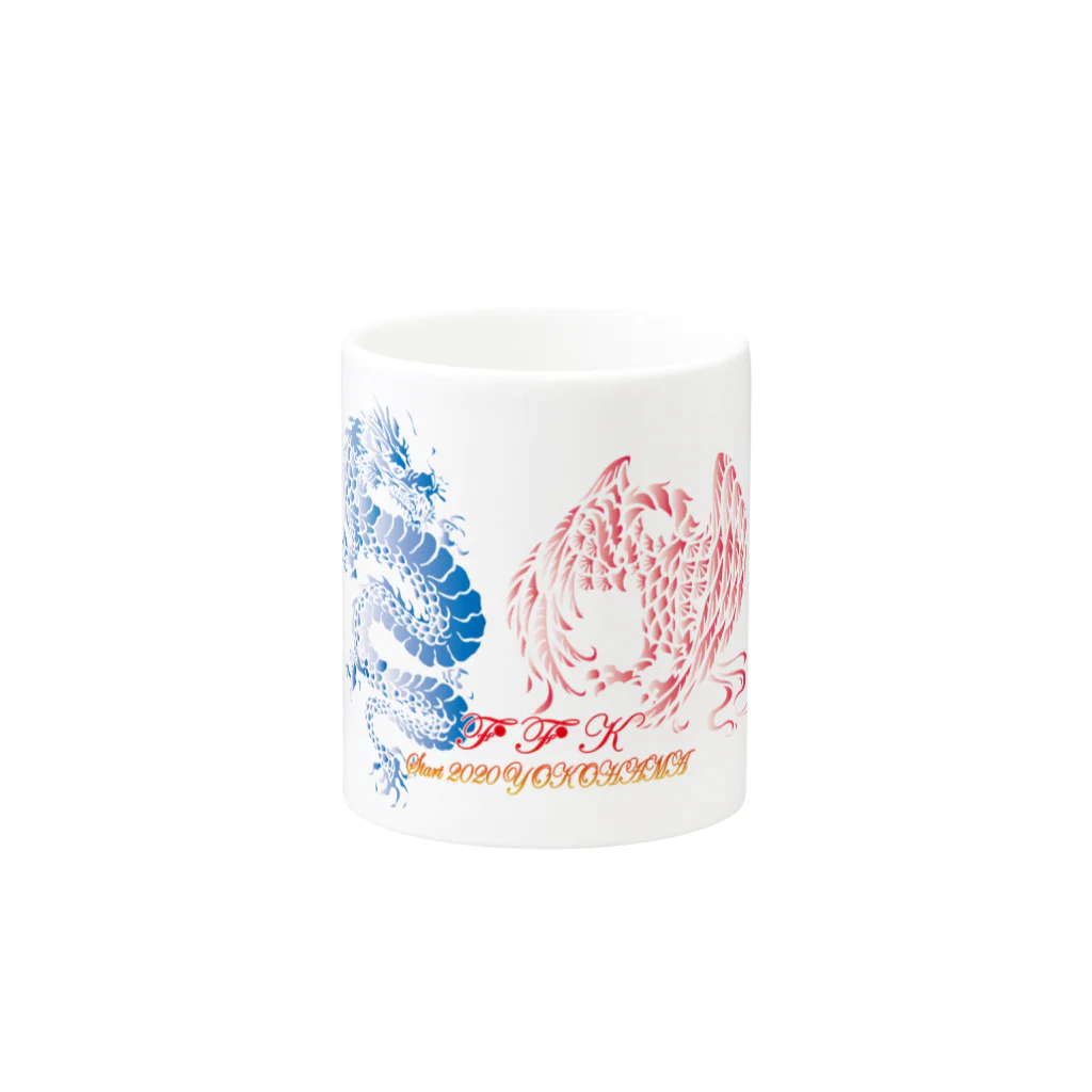 RYU-INDOのRYU-INDO2020・BlueDragon＆PinkPhoenix Mug :other side of the handle