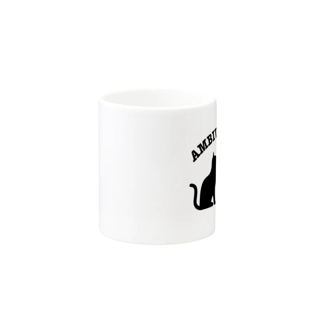 ambivalence official goodsのアンビバキャット Mug :other side of the handle