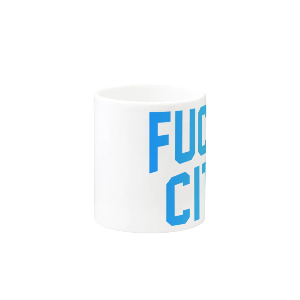 JIMOTOE Wear Local Japanの府中市 FUCHU CITY Mug :other side of the handle